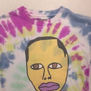 OFWGKTA Short Sleeve Graphic Crew Neck T Shirt Mens Size Small S Tie Dye